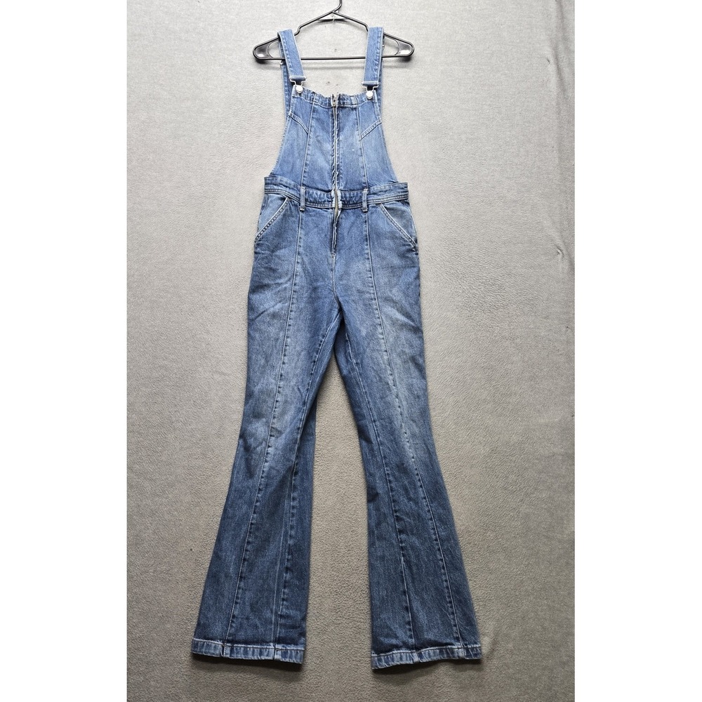 We The Free Women Overall Jeans M Blue Denim‎ Bootcut Camilla Y2K